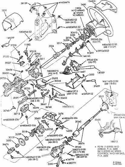 Ford f250 steering column schematic #9