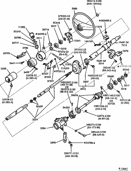 1963 Ford falcon steering column exploded view #5