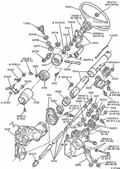 1992 Ford f150 steering column diagram #7